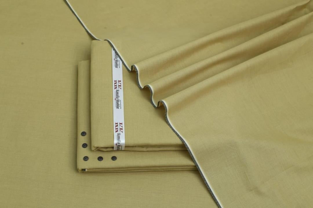 Men’s unstitched Paper cotton Plain Suit